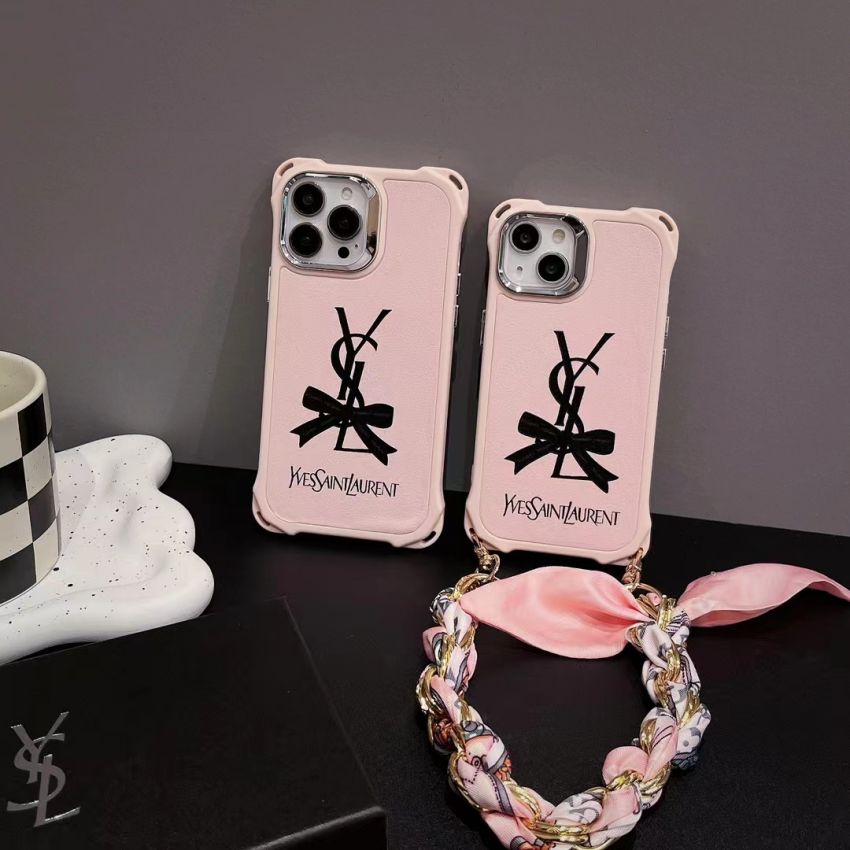 YSL iphoneケース リボン付き