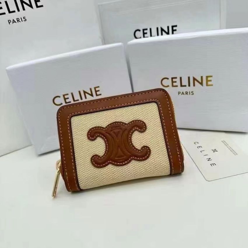 CELINE 財布 白いキャンバス