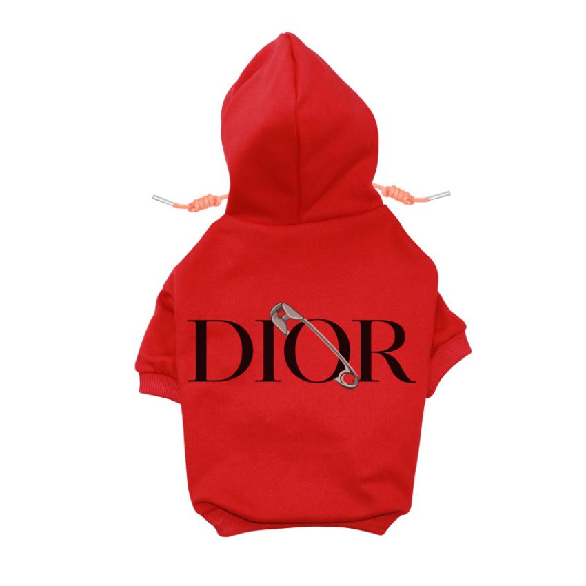 犬帽子付きパーカー 新品 dior