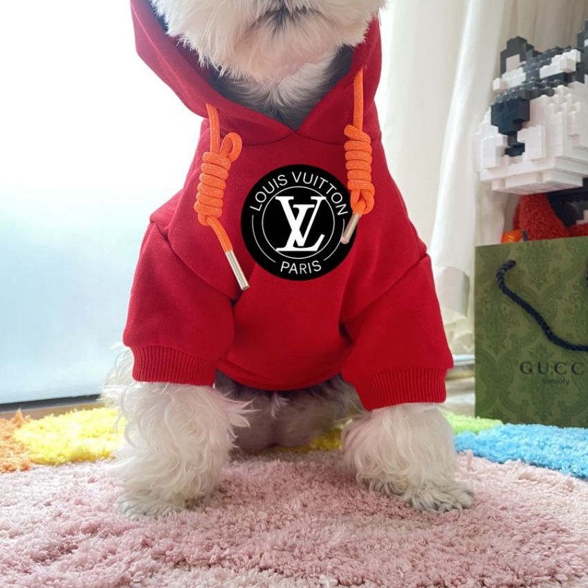 帽子付き洋服 犬 可愛い LV