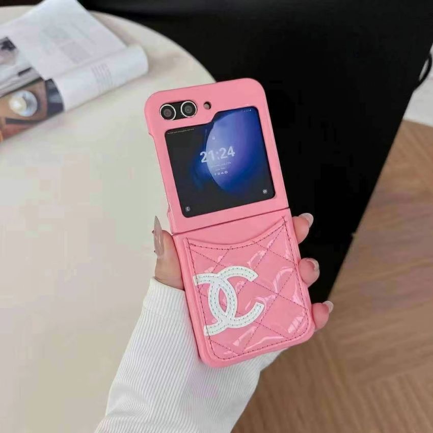 galaxy z flip6/5/4/3ケース chanel カード収納