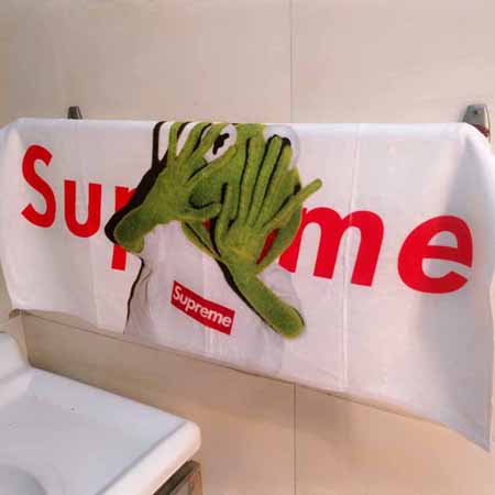 Supreme タオル シュプリーム ベビーバスタオル カエル バスタオル Supreme ペアルック 大判タオル ブランド