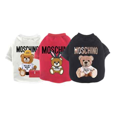 MOSCHINO 犬の服 Ｔシャツ