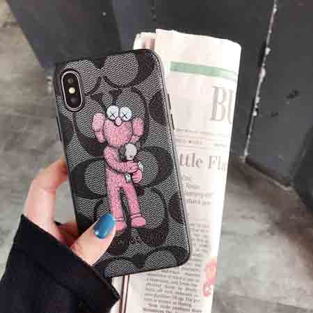 Kaws Coach アイフォンxs マックスケース パロディ風 Iphonexr テンエスかばー コーチ カウズ キャラクター