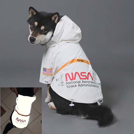 ナサ ペットの服 カッコイイ 防風服 Nasa レインコート 犬 服 偏光 ブランド ペットウェア ドッグウェア