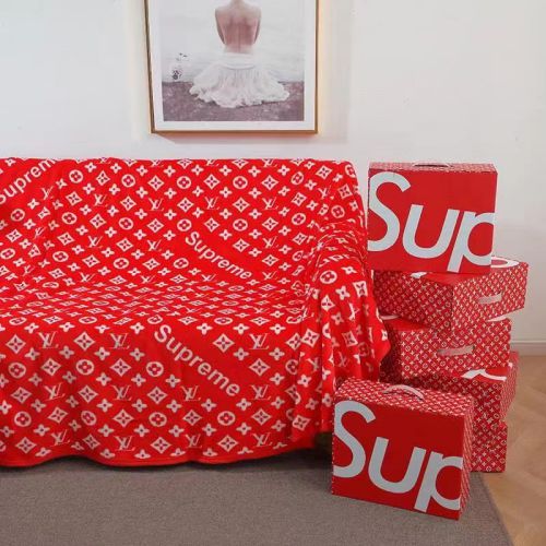 シュプリームⅹルイヴィトン ブランケット 人気 supreme lv 毛布 じゅうたん 芸能人愛用 柔らかい